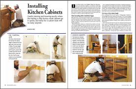 Thinking about installing kitchen cabinets? Installing Kitchen Cabinets Fine Homebuilding