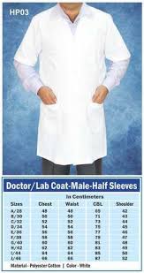 White Cotton Doctor Coat Lab Coat Size All Sizes Id