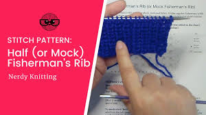 Knitting may be done by hand or by machine. How To Knit Half Fisherman S Rib Also Known As Mock Fisherman S Rib Youtube