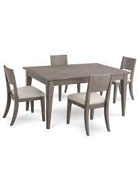 Furniture Tribeca Grey Expandable Dining Furniture 5 Pc Set Dining Table 4 Side Chairs Created For Macy S Reviews Furniture Macy S Coastal Dining Room Sets Dining Room Sets Coastal Dining Room