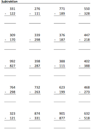 Weitere themenbereiche sind nachbaraufgaben, umkehraufgaben, zahlenstrahl, teiler. Schriftliche Subtraktion Klasse 3 Subtraktion Uben Mathefritz