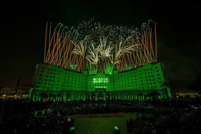 Saudi National Day Celebrations 2025 | Fireworks and Festivities