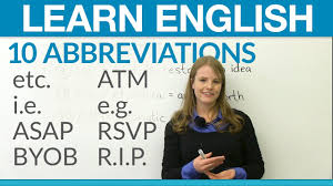 Rsvp international is a wholesale supplier of innovative, high quality kitchen basics and. Learn English 10 Abbreviations You Should Know Youtube