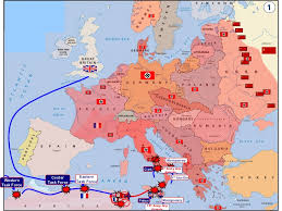 The hanging of terrorists in the middle of the city was routine german practice. Map Of Wwii European Theater 1942 1945