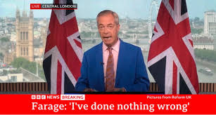 Nigel Farage calls press conference to say 'I've done nothing wrong', in  clearest sign yet that he's almost definitely done something wron