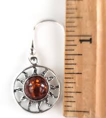 Buy Amber Sun Earrings in Sterling Silver