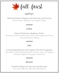 Quick and easy holiday menu 5 photos. The Ultimate Fall Dinner Party Menus Cooking Videos Partyideapros Com