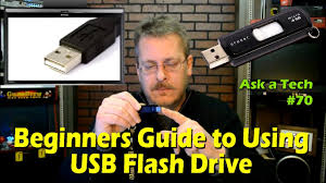 The flash drive looks small and compact. Beginners Guide To Using A Usb Flash Drive Ask A Tech 70 Youtube