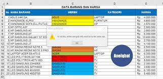 Jika sebelumnya kita mempelajari pengertian . Cara Mengurutkan Data Di Excel Sorting Data Angka Nama Dan Tanggal Aneiqbal