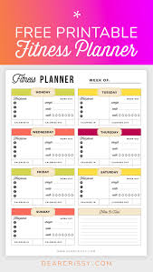 Free Printable Fitness Planner Meal And Fitness Tracker Start Today Fitness Planner Free Fitness Planner Fitness Planner Printable