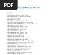 Repairs List | PDF | Programmable Logic Controller | Power ...