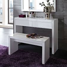 Coiffeuse Maiden Blanc Design De Table Console Design Console Blanc