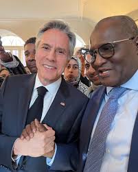 This morning, Meeting with HRH Reema Bandar Al-Saud, Ambassador of the  kingdom of Saudi Arabia to the United States of America. Ambassador Mansour Elimane  Kane (Washington DC), continues to extend the long