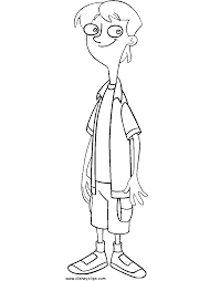 Download printable perry from phineas and ferb coloring page. Phineas And Ferb Coloring Pages 3 Disneyclips Com