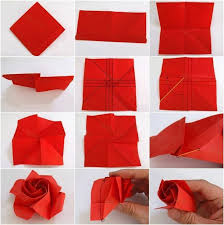 Origami Rose Instructions Instructions Origami Origami Rose Origami For Beginners Origami Design