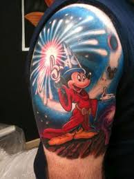 3.beauty and the beast flower Small Mickey Mouse Tattoo With Name Novocom Top