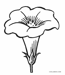 Rod, heart, petals, possibly some leaves, and that's all. Free Printable Flower Coloring Pages For Kids