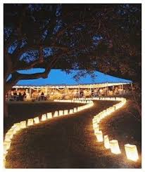 Candlelit Path To The Reception I Will Most Def Be Doing This If I Have An Outside Wedding Outside Wedding Wedding Reception Wedding Decorations