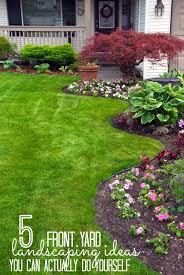 If your front yard already has a tree, adding a flower bed will give it a lot of character. Remodelaholic 5 Front Yard Landscaping Ideas You Can Actually Do Yourself