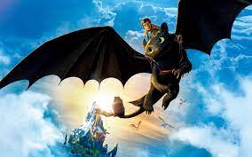 Hookfang makes a brief appearance as he bows his head between two vikings and is seen to make a woo sound with his eyes closed. How To Train Your Dragon 2 Hd Wallpaper Background Image 2880x1800
