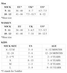 Sock Size Vs Shoe Size Image Sock And Collections