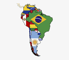One polyester stick flag for each country in central and south america. Flag Map Of South America Plus Flag Maps From Around Latin America Flag Png Free Transparent Png Download Pngkey