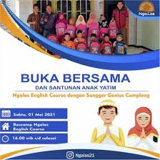 Istana yatim hadir sebagai wujud kepedulian terhadap sesama. Buka Bersama Dan Santunan Anak Yatim Ngalas English Course 30 Apr 2021 Acara Atmago
