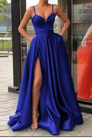 Long Black And Blue Prom Dress Royal Blue Prom Dress Evening Dress Dance Dresses Graduation School Party Gown Dt0346 Burgundy Prom Dress Spaghetti Strap Prom Dress Satin Prom Dress