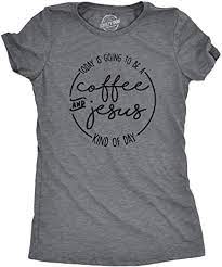 Easter is one of two pinnacle holy days (holidays) celebrated by christians worldwide. Amazon Com Womens Coffee And Jesus T Shirt Cute Religious Easter Christian Faith Morning Clothing Shoes Jewelry