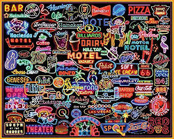 Collage Jigsaw Puzzles For Adults Fun For The Whole Family Neon Signs Jigsaw Puzzles Neon