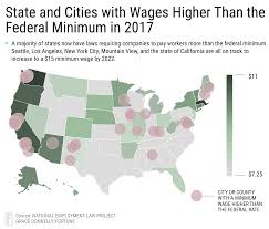 Minimum wage workers in 24 states across the country will enjoy a pay bump in 2021, as a bipartisan group of state legislatures continue to hike wages for some of the country's lowest earners. 15 Minimum Wage 17 Of U S Will Reach It By 2020 Fortune