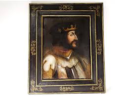 Denis on february 8, 1492. Rare Hsp Painting Portrait King France Charles Viii Rex Galiae Amboise Xve