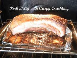 When the pork hits 120°, take it out for its first rest, tented in foil to stay warm. Roasted Pork Belly With Crispy Crackling Skin Recipe Delishably