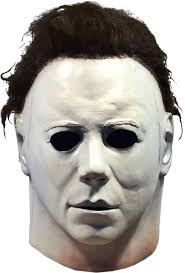Halloween Michael Meyers Realistic Latex Mask with Hair, White/Brown, One  Size, Wearable Costume Accessory for Halloween