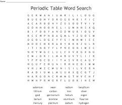 Periodic table packet #1 answers directions : Periodic Table Word Search Wordmint