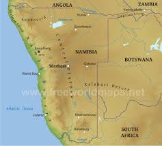 Its name is derived from the nama language, implying 'an area where there is nothing.' Namibia Physical Map