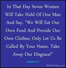 Isaiah 4 - Holy Bible English - Biblewordings.com