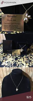 Genuine Opal Ronte Of Beverly Hills Necklace Genuine Opal Pendant Ronte Of Beverly Hills Necklace Jewelry Necklaces Clothes Design Fashion Design Fashion Tips
