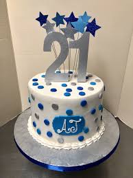 This list of birthday cake sayings is for those who want to do better, whether they're writing the message themselves or placing that call to the bakery. Blue Silver 21st Birthday Cake 21st Birthday Cakes Birthday Cake For Boyfriend Birthday Cakes For Men