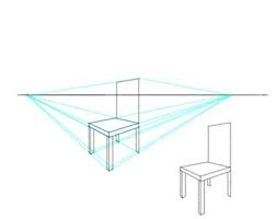 How To Draw With Two Point Perspective Point Perspective Perspective Art Chair Drawing