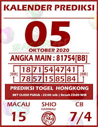 Kalender Prediksi Togel Hongkong 05 November 2020 Bacan4d Di 2020 Kalender Shio Pengikut