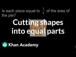 Cutting Shapes Into Equal Parts Video Khan Academy