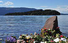 The island is 10.6 hectares (26 acres), situated 500 metres (1,600 ft) off the shore, by the e16 road, about 20 km (12 mi) driving distance south of hønefoss, and 38 km (24 mi). 2011 Norway Attacks Wikipedia