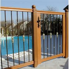 Cloture De Securite A Barreaudage Bois Ou Acier Cloture De Piscine Bois Rothe Fermetures