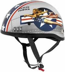 Details About Skid Lid Original Bomber Pinup Girl Cruiser Street Motorcycle Shorty Half Helmet