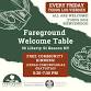 Fareground Welcome Table event image