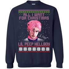 Finished illustrating my lil peep tribute tattoo! All I Want For Christmas Is Lil Peep Hellboy
