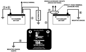 Schematic Alternator Boat Wiring Battery