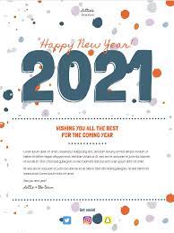Happy New Year 2021 Email Template In 2021 Email Marketing Template Email Layout Email Templates