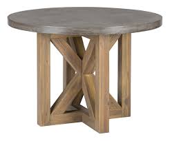 Jofran 757 43t B Boulder Ridge Concrete Round Wood Dining Table Round Wood Dining Table Dining Table Concrete Dining Table